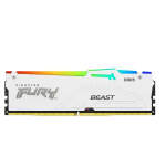 Kingston FURY Beast RGB - DDR5 - modulo - 32 GB - DIMM 288-PIN - 5600 MHz / PC5-44800 - CL40 - 1.25 V - senza buffer - on-die ECC - bianco